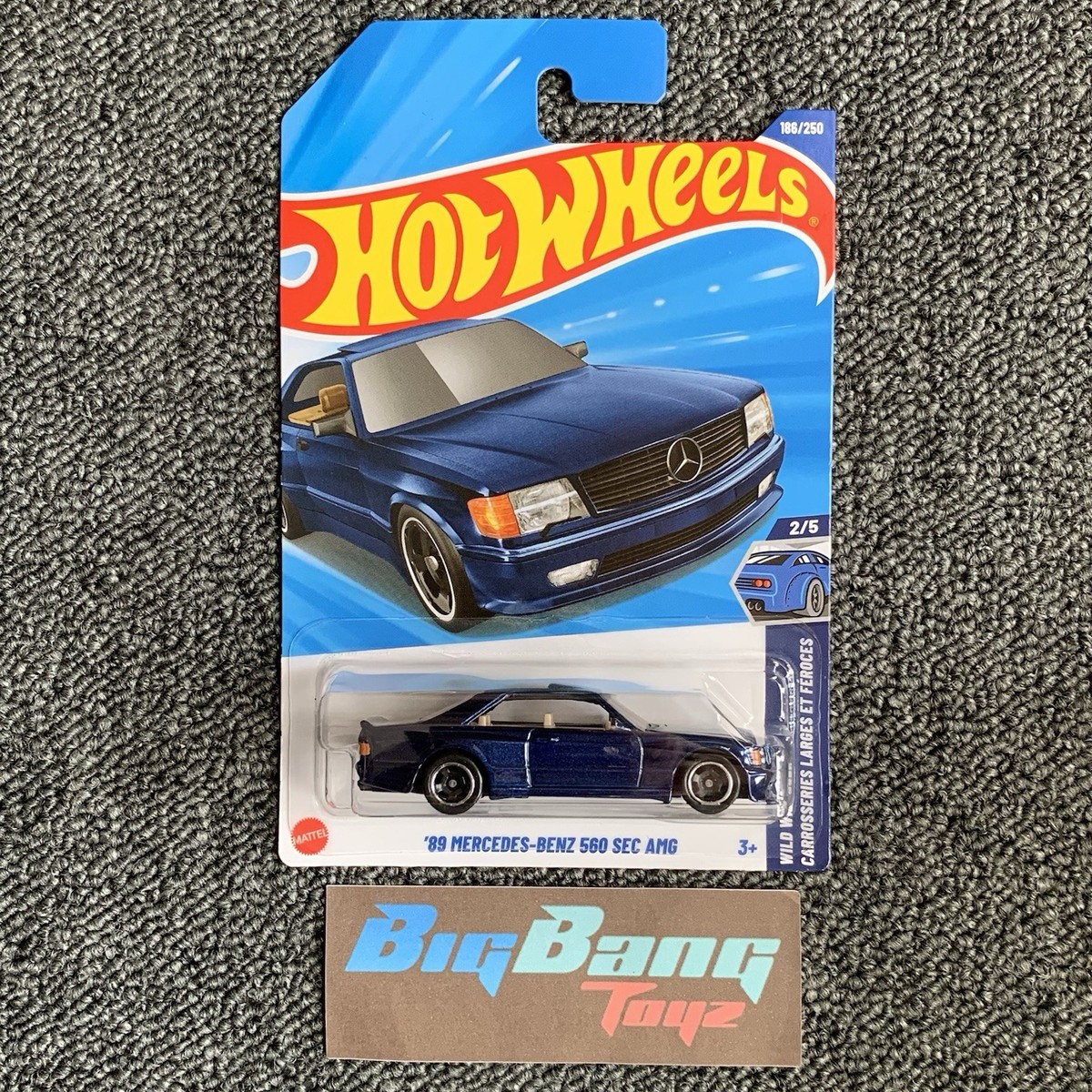 Hot Wheels 89 Mercedes-Benz 560 SEC AMG #186 Mainline 2025