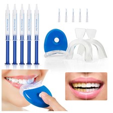 Teeth Whitening Gel Kit Dental Bleaching Best Whitener 10Whitening Gel LED Light