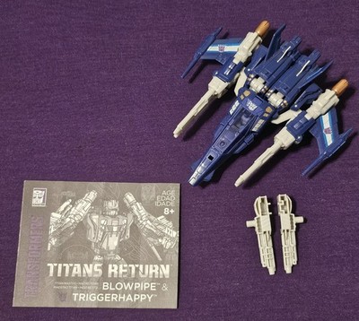 Hasbro Transformers Titans Return Triggerhappy & Blowpipe Complete