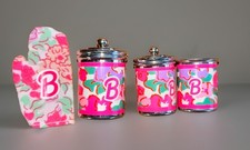 Barbie Vintage 90' Accessoires Salle De Bain Cuisine " Pots Fleuris Manique"