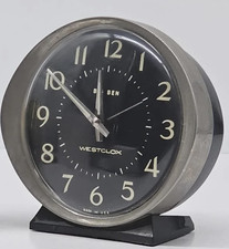 Vintage Westclox Big Ben Style 7 Alarm Clock Black Dial WindUp Made in USA Works