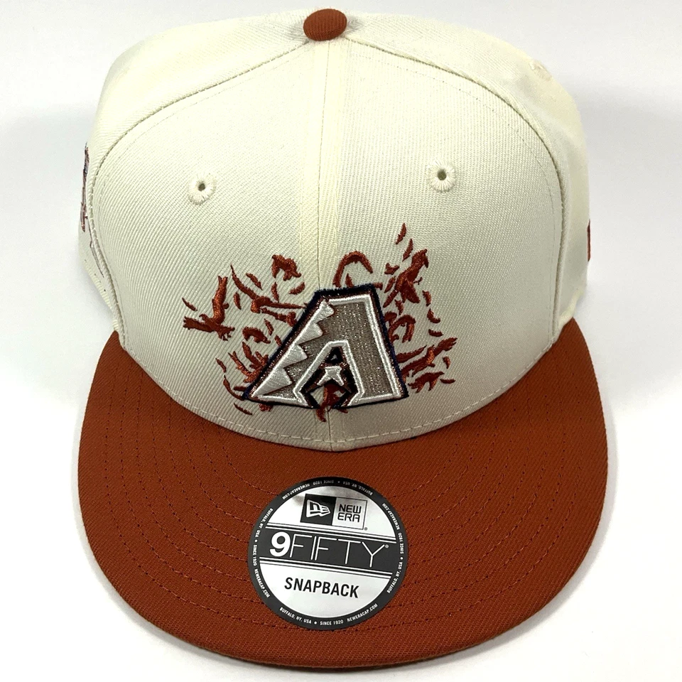 New Era AZ Diamondbacks Exclusive Cream Crows 9FIFTY Snapback Hat Cap - Image 2 of 4