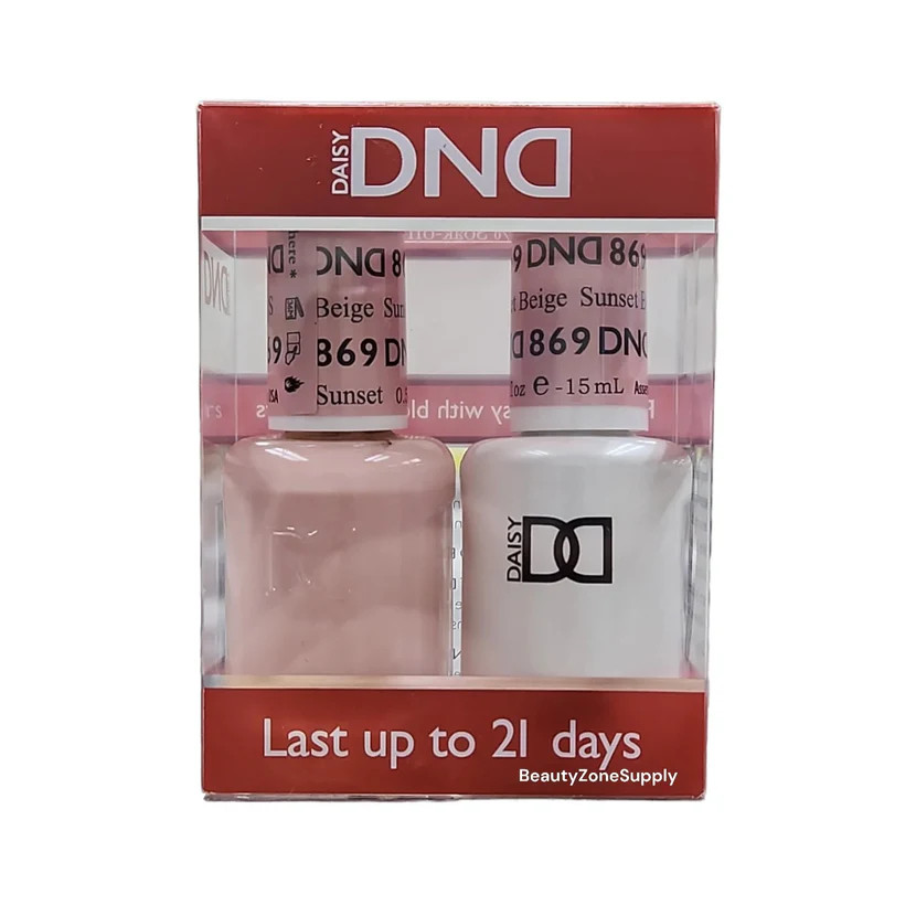 DND Duo Matching Soak-Off Gel & Nail Polish - #869 - Sunset Beige