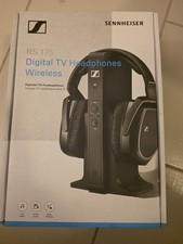 Sennheiser RS 175 RF Wireless TV Headphone System HDR 175 TR 175 Black