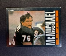 1985 TOPPS STEVE MCMICHAEL RC #32 Chicago Bears Rookie Card. rookie card picture