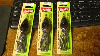 Heddon ''Moss Boss''. weedless spoon, nip, 3 ct,  1/4 oz,   free shipping