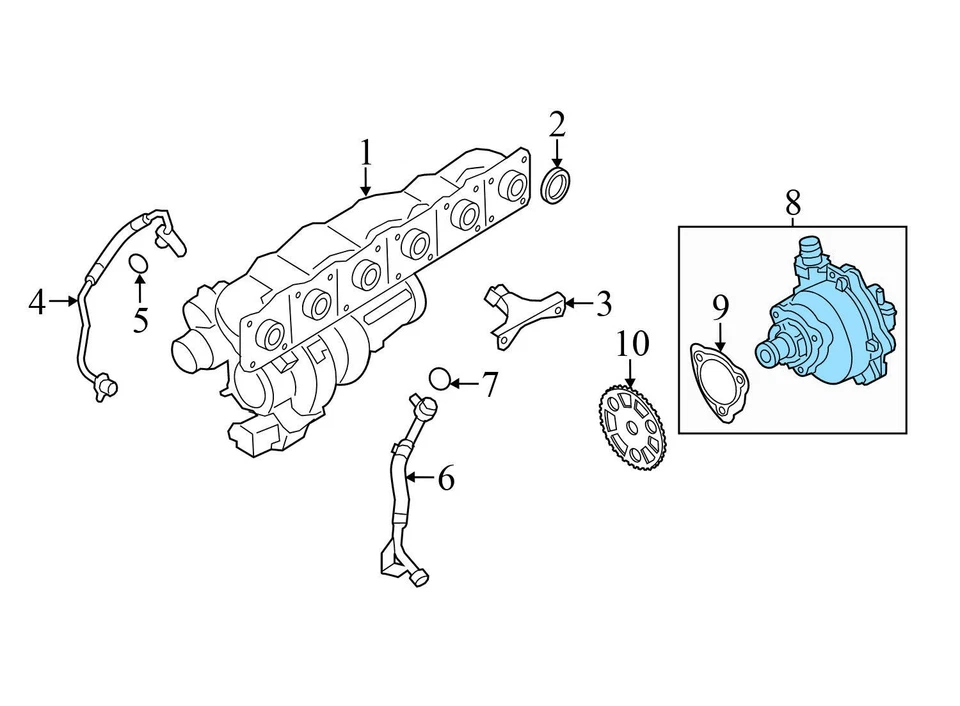 BMW M235I XDRIVE 2015-2016 3,0 L - Bomba de vacío del motor 8618897 Foto 4 de 4