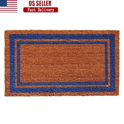 Coir Doormat Non Slip Outdoor Entry Mat Durable Weather Resistant Floor Mat New