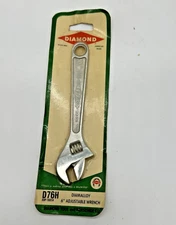 NOS Diamond Tool D76H Diamalloy 6" Adjustable Wrench EDP-10314 Vintage New