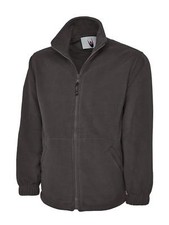 Mens Premium Charcoal Grey Fleece Jacket Size XS to 4XL Plus Zip-Up New UK Stock