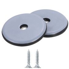 Furniture Sliders, 2Pcs 2 5/9" - PTFE Round Screw-On Furniture Pads with Screw