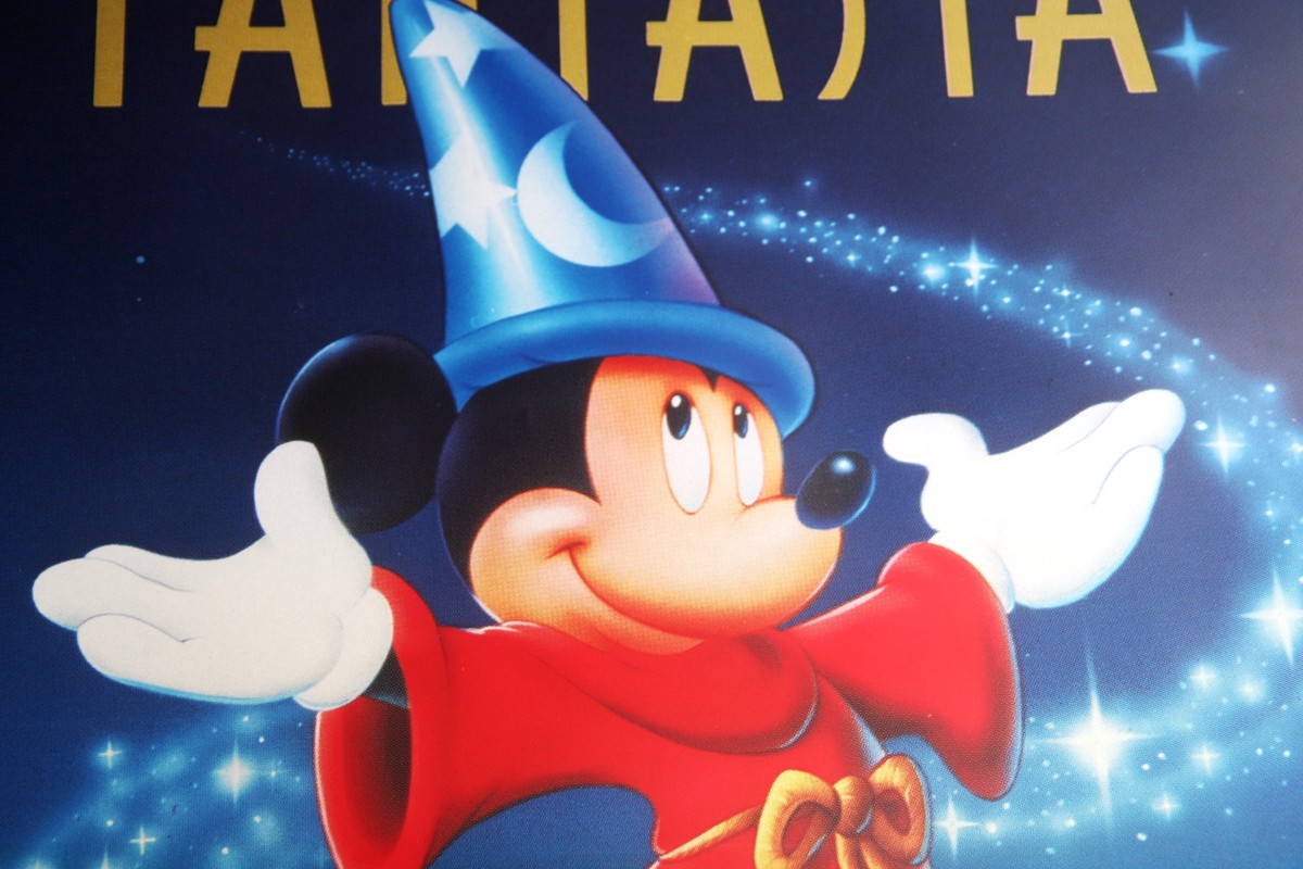 Rare WALT DISNEY'S FANTASIA Original Video Store Light Box
