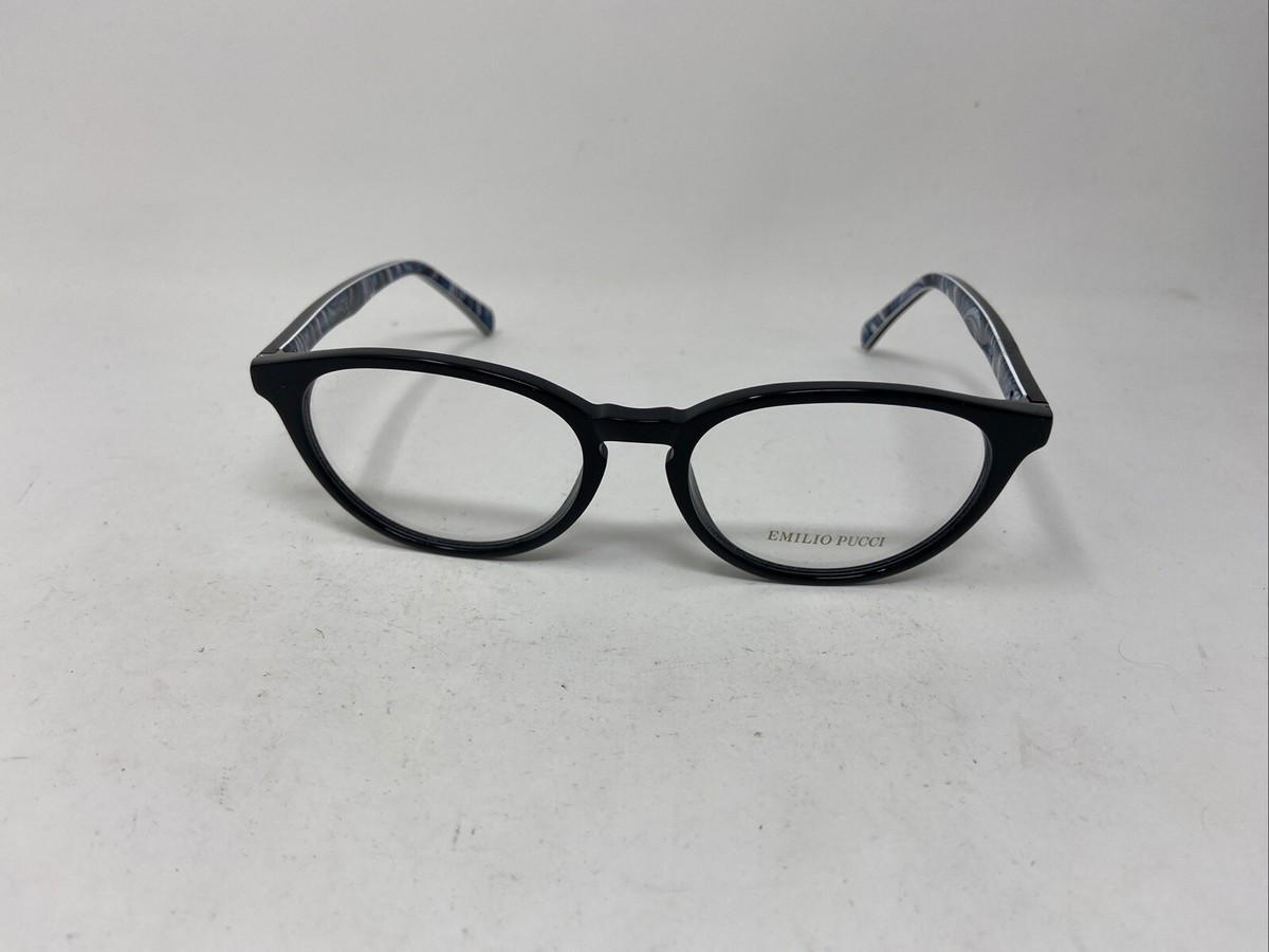 Emilio Pucci Black Plastic Glasses Women\'s (Frames) Emilio Pucci EP2696 Square Frame Eyeglasses Women Black Frames main image 2
