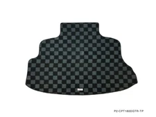 P2M Checkered Flag Race Rear Carpet Trunk Mat 180sx 240sx S13 Hatchback 89-94