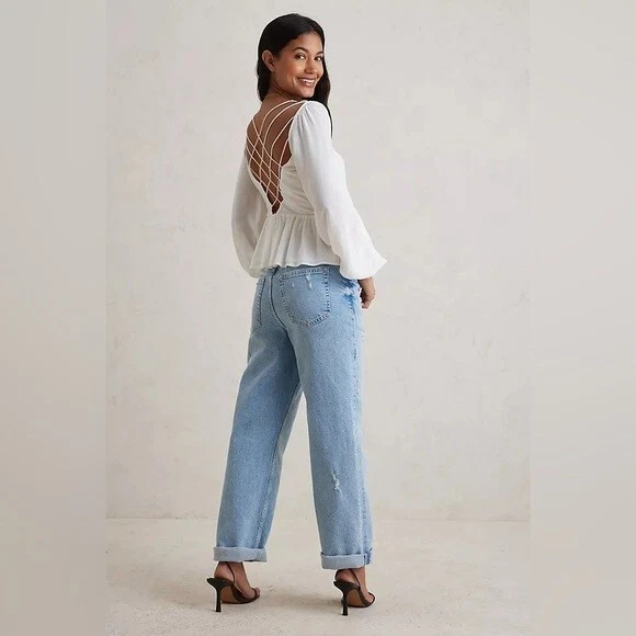 Anthropologie Seen Worn Kept SWK The Girlfriend Jeans Size