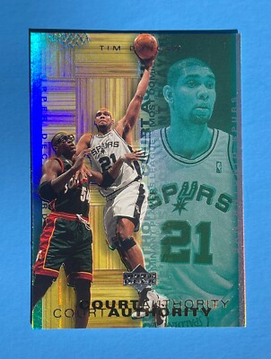 2000-01 Upper Deck Hardcourt Court Authority #CA4 Tim Duncan Spurs