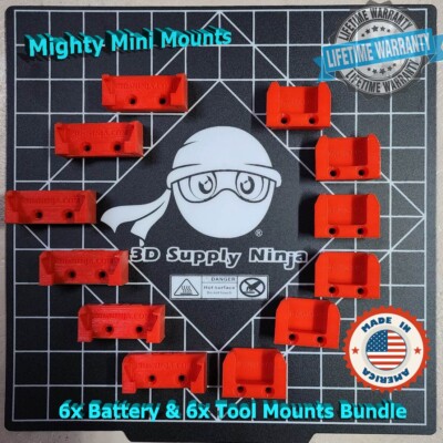 6x Tool & 6x Battery - Milwaukee M18 Mighty Mini Mounts Bundle - Best Quality -