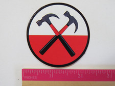 Music Collectible STICKER: English Progressive Rock Band PINK FLOYD Hammers Logo