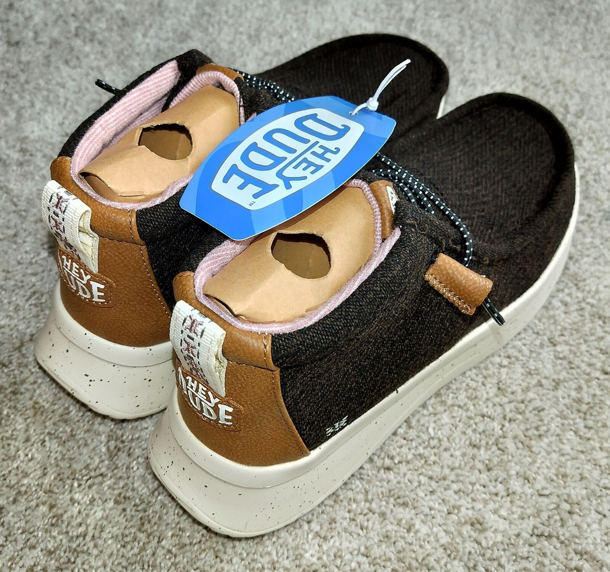 Hey Dude Wendy Peek Fold  Brown Unisex Boots NWIT HeyDude Women main image 4