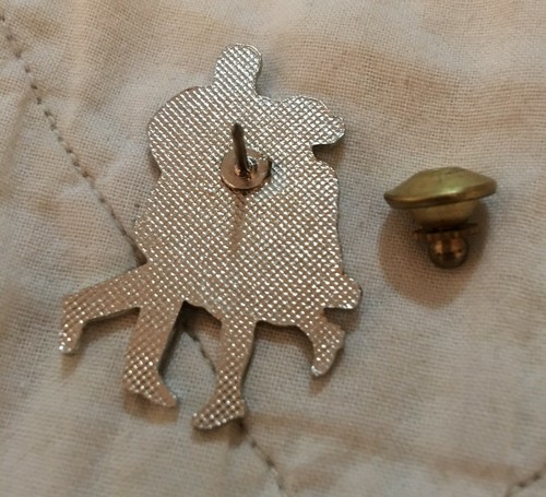 Vintage Square Dancing Paar bunte Hut Anstecknadel Sammlerstück 2" Details - Bild 4 von 4
