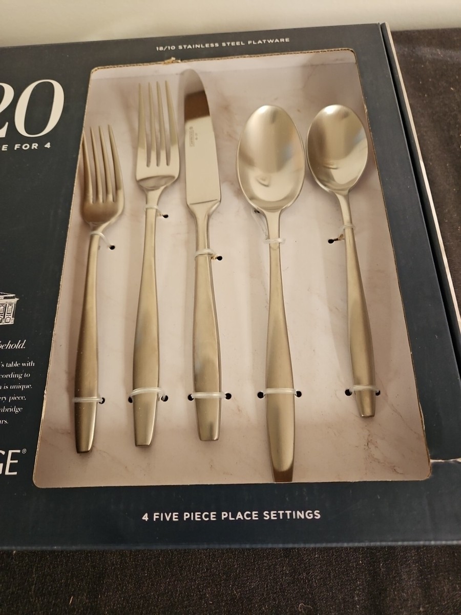 NEW Cambridge Satin Stainless Steel Flatware Service For 4 For