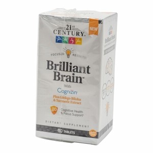 Brilliant Brain 60 Tabs by 21st Century 740985279335 | eBay
