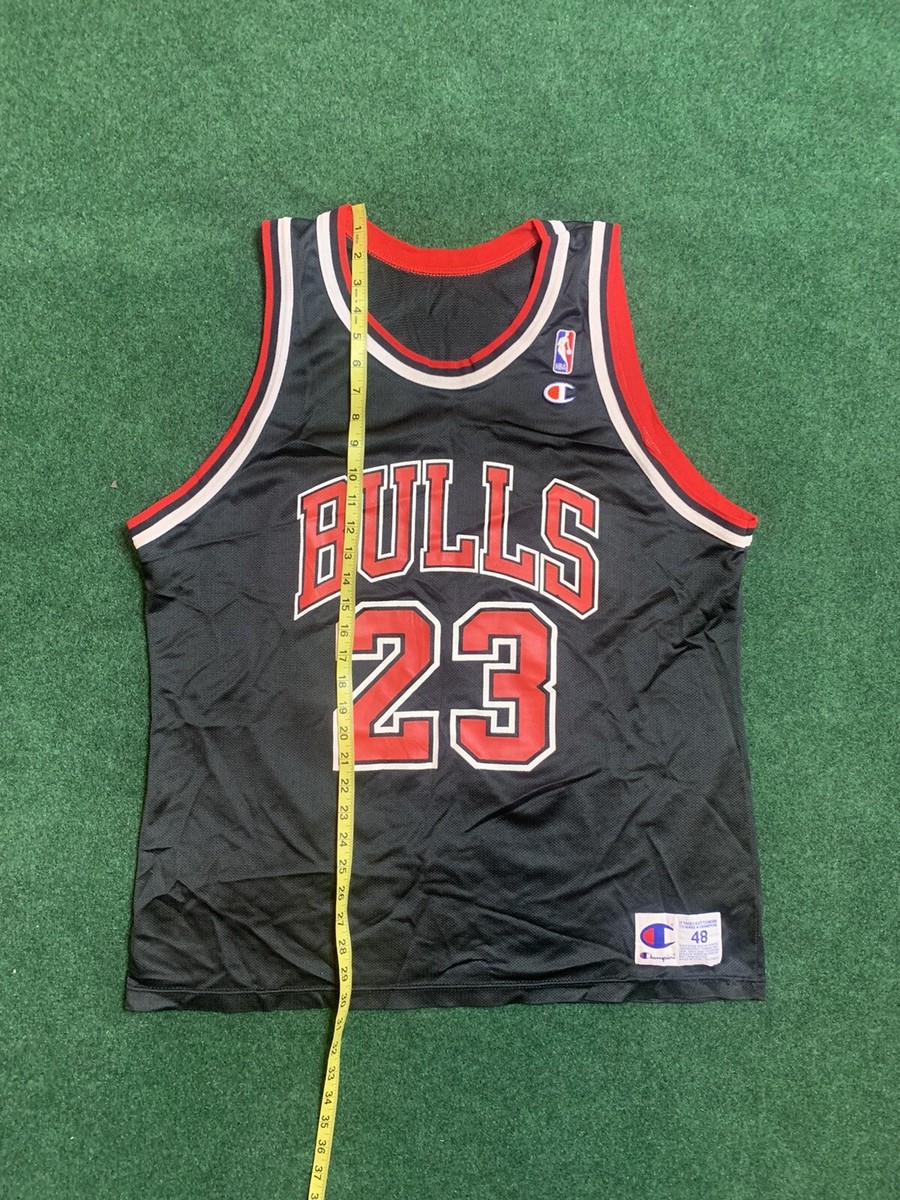 Vtg VNDS Authentic Michael Jordan #23 Chicago Bulls Black Champion