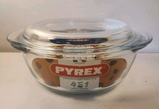 Original Pyrex Glass Oven Proof Round Casserole Dish With Lid  1.3L  Airfryer 