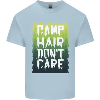 Camp Hair Dont Care lustiges Wohnwagen Camping Kinder T-Shirt Kinder