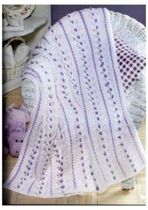 lilac baby blanket