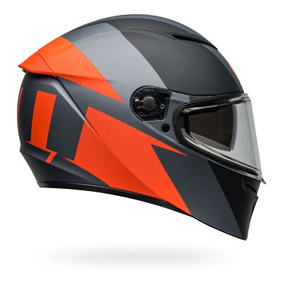 Bell Lithium Motorcycle Helmets Shear Matte Gray/Orange 2XL