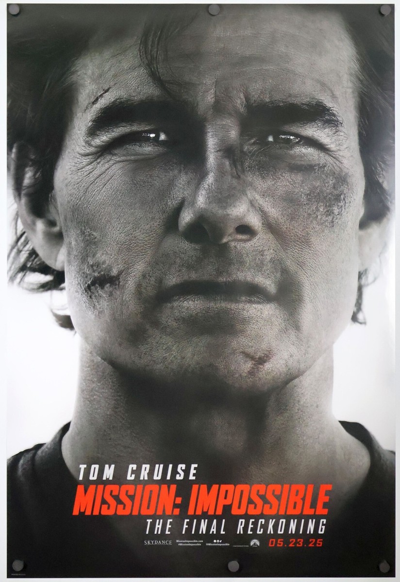 Mission Impossible Final Reckoning original DS movie poster 27x40