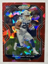 ROOKIE RED ICE Jonathan Taylor 2020 Panini Prizm Prizms #332 RC Card Colts SP NM