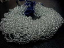 CRYSTAL ROUND SMOOTH PLAIN BALL NATURAL 5 MM GEMSTONE BEADS 13"INCH 1 STRAND