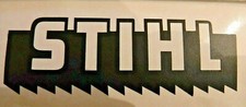 Vintage look 1-1/4" 3-1/2" OLD SCHOOL STIHL sticker Black Custom decal chainsaw