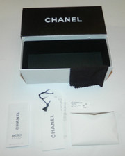 CHANEL Empty Sunglasses Signature Box with Pamphlets  Cleaning Cloth Authentic
