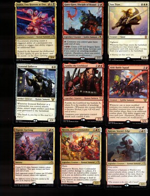 Slash of the Samurai-100 Card Magic the Gathering Commander Deck-Rare-Mythic-MTG