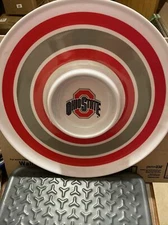 Ohio State Buckeyes chip and dip tray