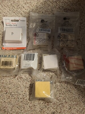 Lot Of 8 Star Tell Brand Security System Jack RJ31X with Several Other Brands 
