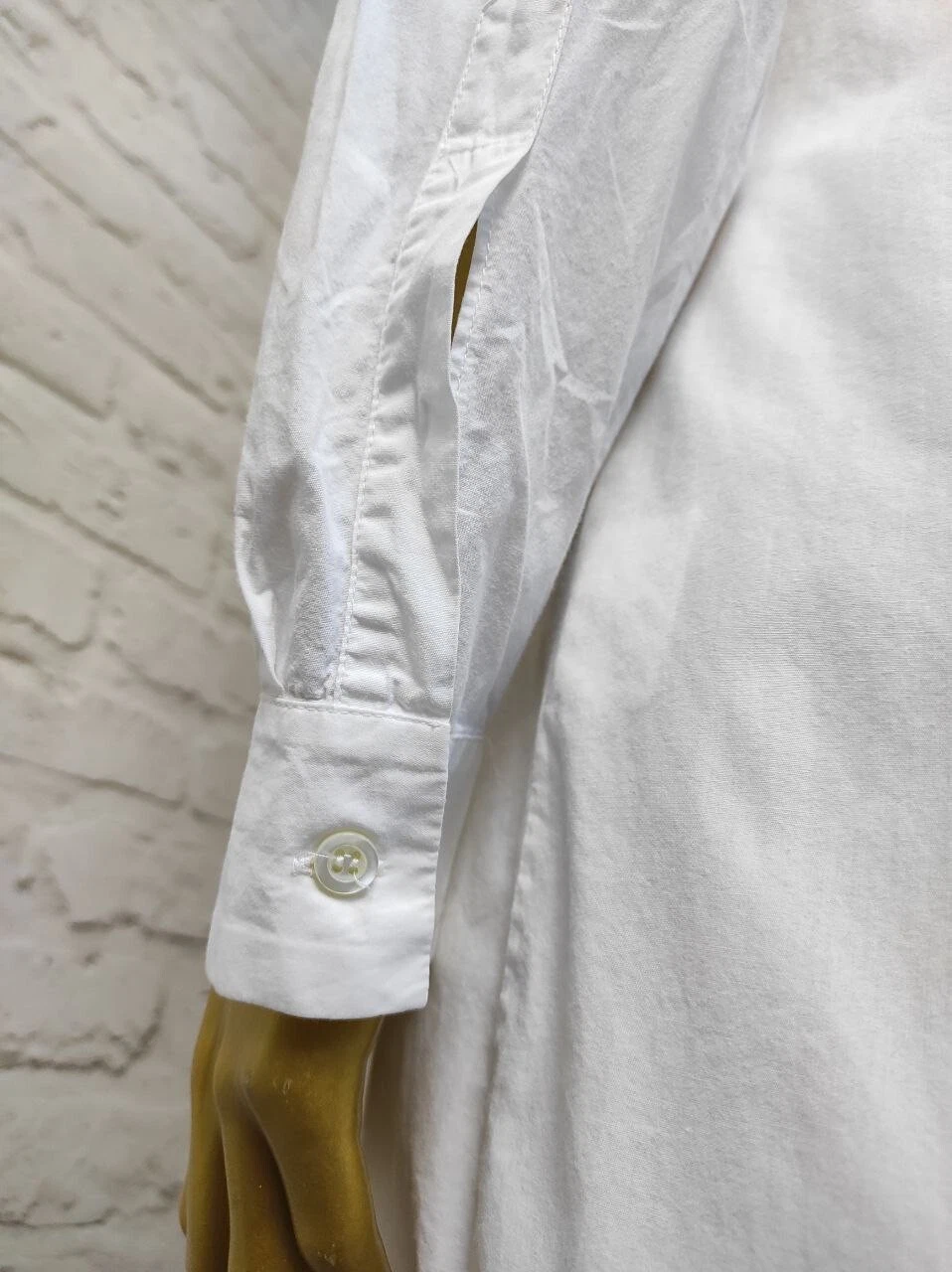 OFF WHITE Abito camicia Hache scollo fiocco bianco sporco LS taglia S IT 42