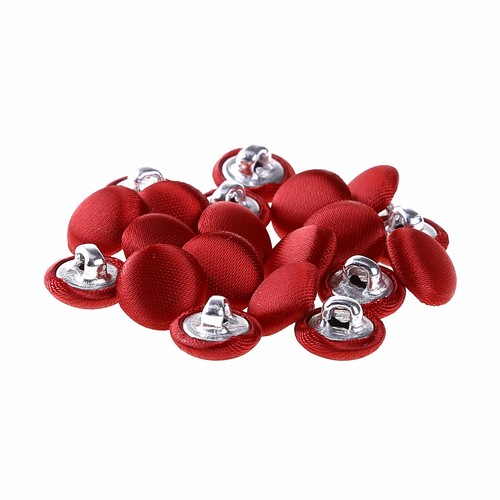 20x 10mm Smooth Satin Covered Metal Shank Buttons for Tuxedo Suit_Blouses Coat - Picture 6 of 79