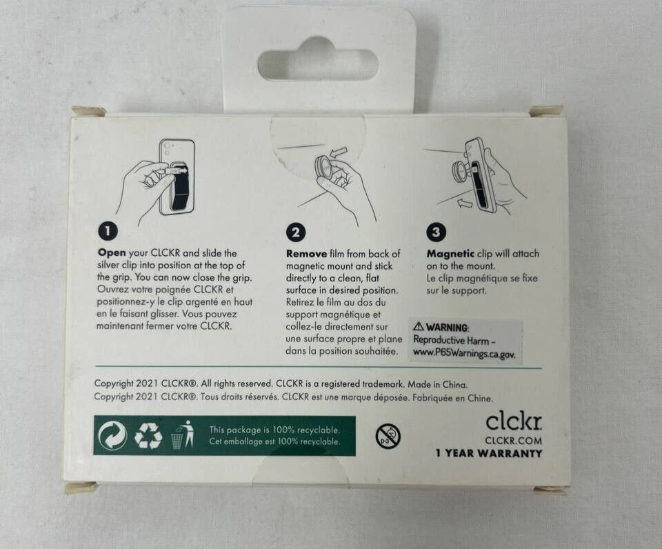 CLCKR Magnetic Phone Holder Dashboard Car Stand 3M Adhesive Stand for iPhone - Image 3 of 4