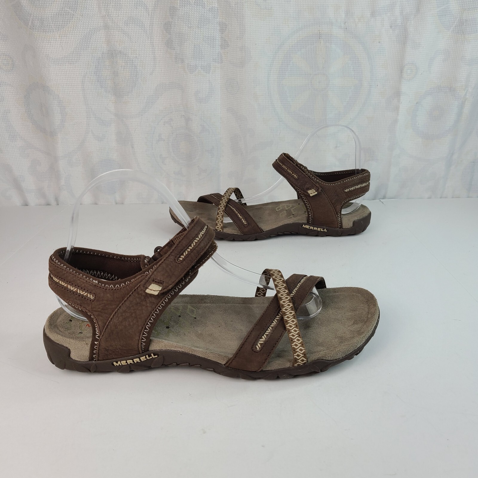 Sandali sportivi Merrell Terran Cross II marroni e crema donna taglia 10