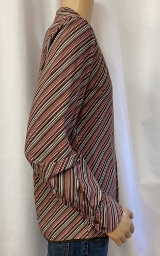 Ben Sherman THE ORIGINAL Striped Multicolor Men Shirt Size 2/M #R2 - Picture 8 of 12