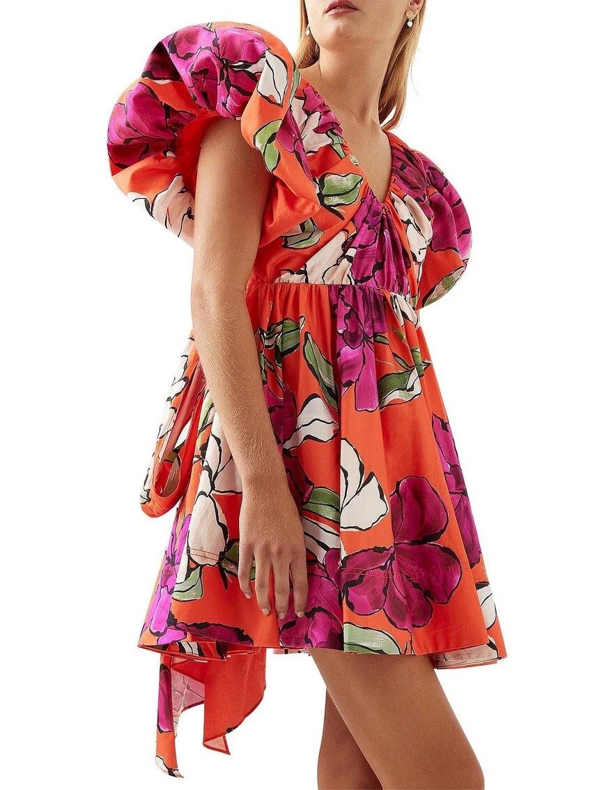 dresses in shops Aje - Psychedelia Cut Out Mini Dress White (Size 8) – Goldie's