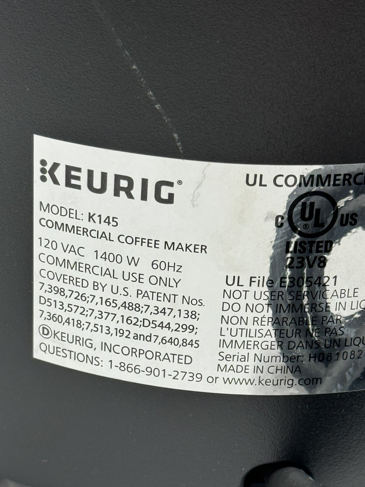 Keurig Commercial Coffee Maker Model K145 eBay