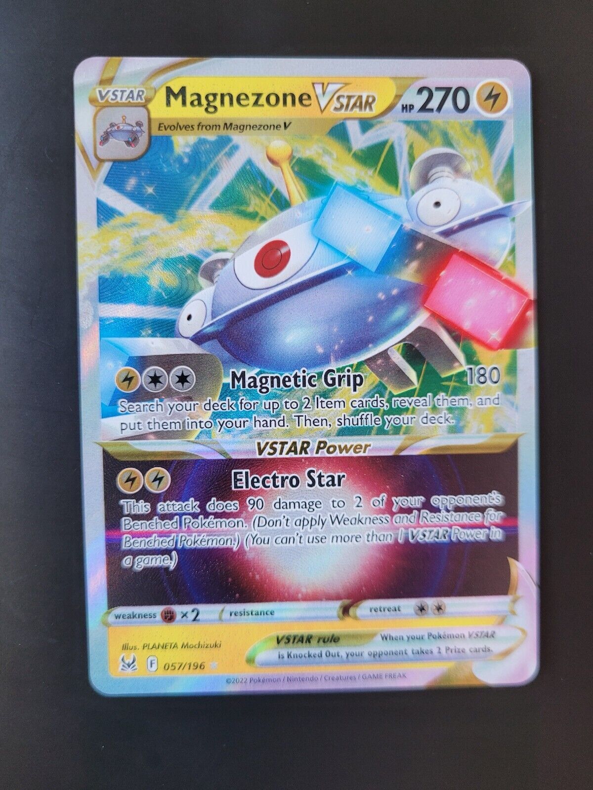 Magnezone VSTAR 057/196 NM Pokemon SWSH11: Lost Origin Ultra Rare Holofoil
