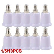 1 10 Pcs Light Bulb Socket Adapter E12 to E27 Base Chandelier Converter