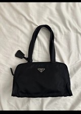 Prada Tessuto Nylon Medium Bag Black **RARE** With lock