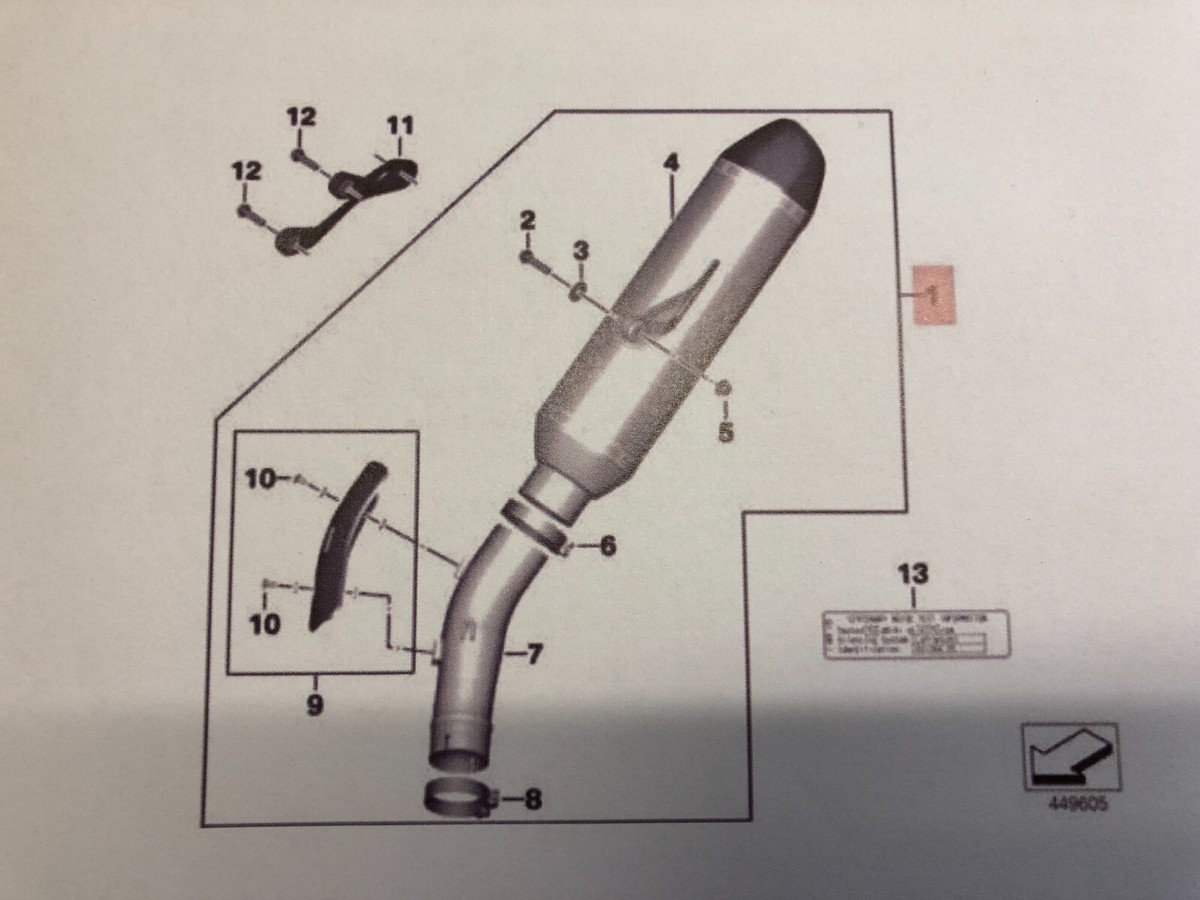 Akrapovic Hexagonal exhaust Auspuff Dämpfer BMW S1000RR 2015 2016 